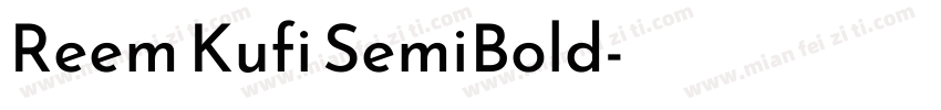 Reem Kufi SemiBold字体转换